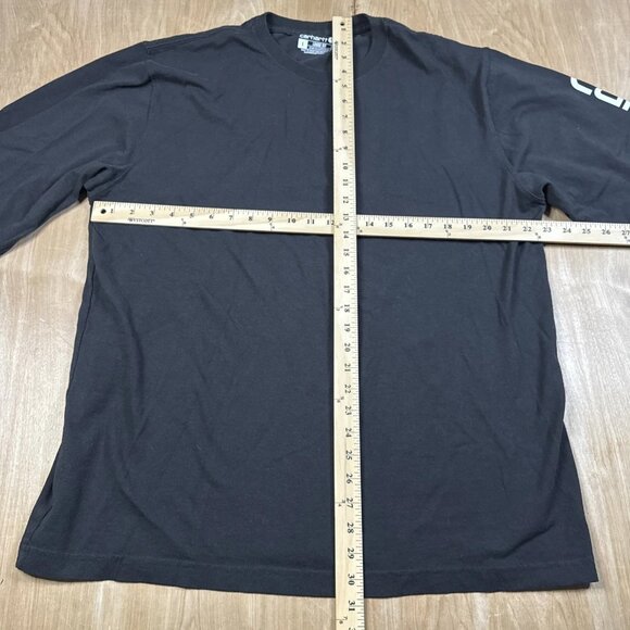 Carhartt Loose Fit Mens Black Long Sleeve Crew Neck T-Shirt Size Large - Picture 4 of 6